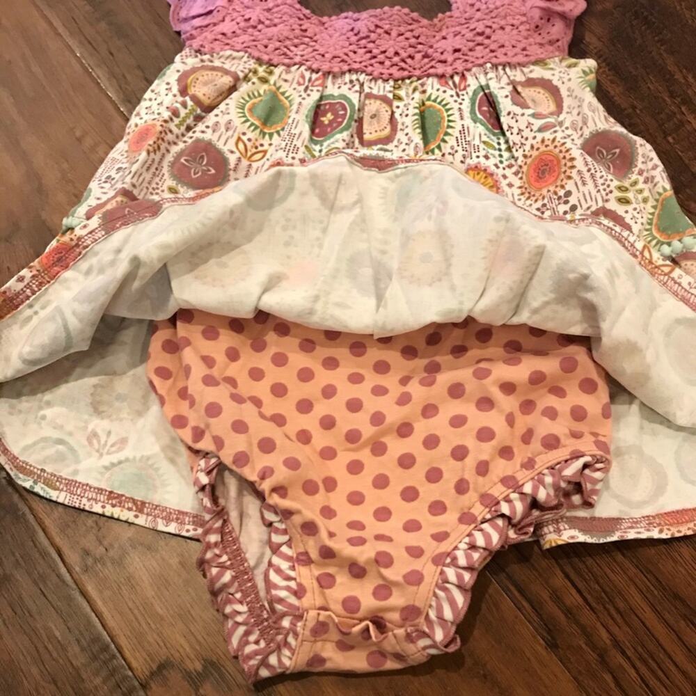 Matilda Jane Girls Romper - By the Seashore Bubble w/ Hat 18-24M - Picture 4 of 6